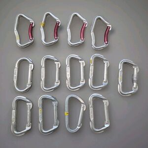 Omega Omegalite Carabiners Used Lot Of 13 Vintage Climbing Gear